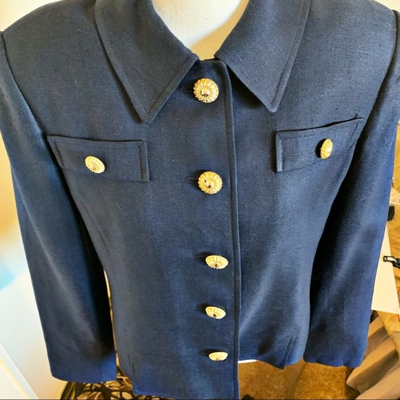 Herbert Grossman/Cynthia Sobel Linen 12p jacket! - Picture 2 of 5